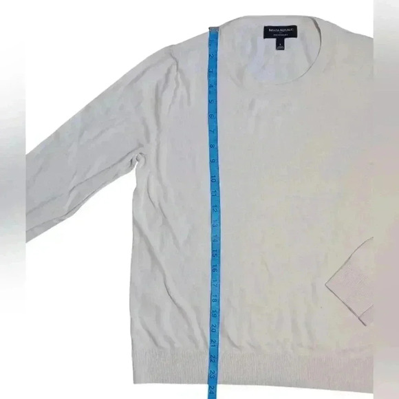 Banana Republic Crew-Neck Sweater Cream Women's Size Large - Picture 4 of 7